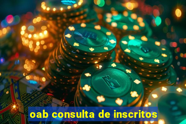 oab consulta de inscritos