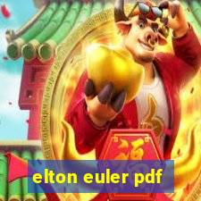 elton euler pdf