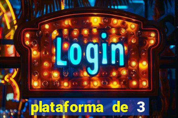 plataforma de 3 reais jogo