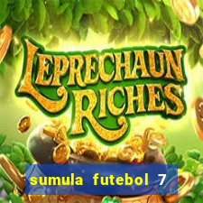 sumula futebol 7 society excel